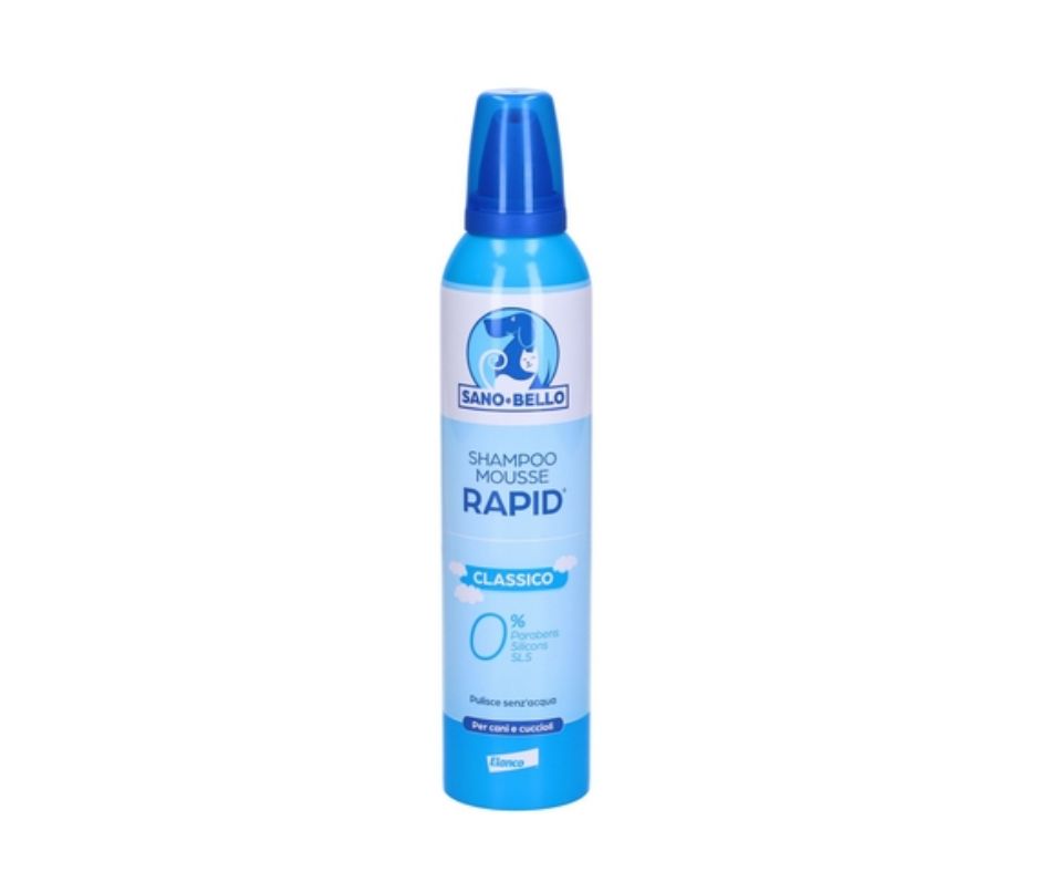 Elanco Sano e Bello Shampoo Mousse Rapid Classico per Cani 300ml - Animaliapet