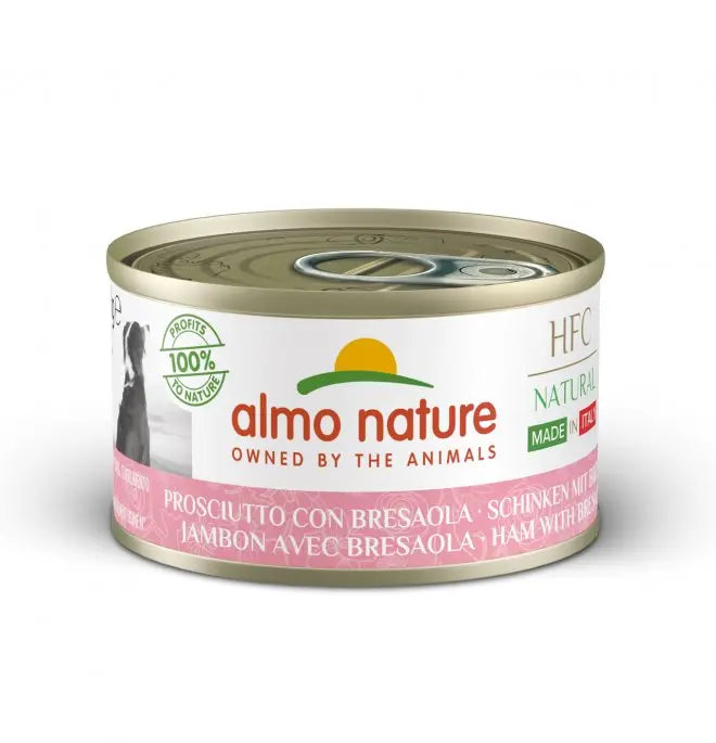 Almo Nature HFC Natural Prosciutto e Bresaola 95g Lattina Cani AdultiCrocchette CaniAnimaliapet