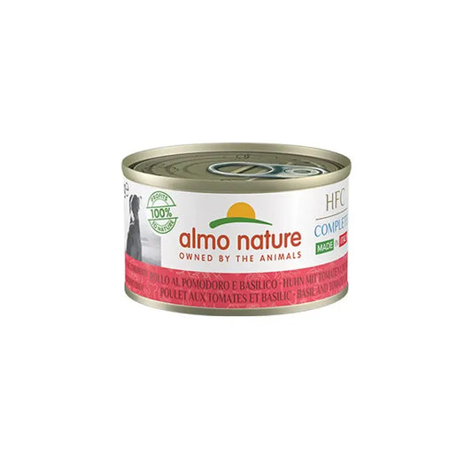 Almo Nature HFC Complete Made in Italy Pollo Pomodoro Basilico 95g Lattina Cani Adulti - Animaliapet