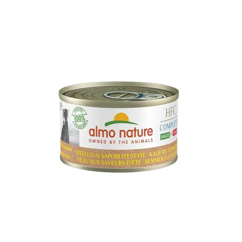 Almo Nature HFC Complete Vitello Sapori Estate Made in Itally 95g Lattina Cani Adulti - Animaliapet