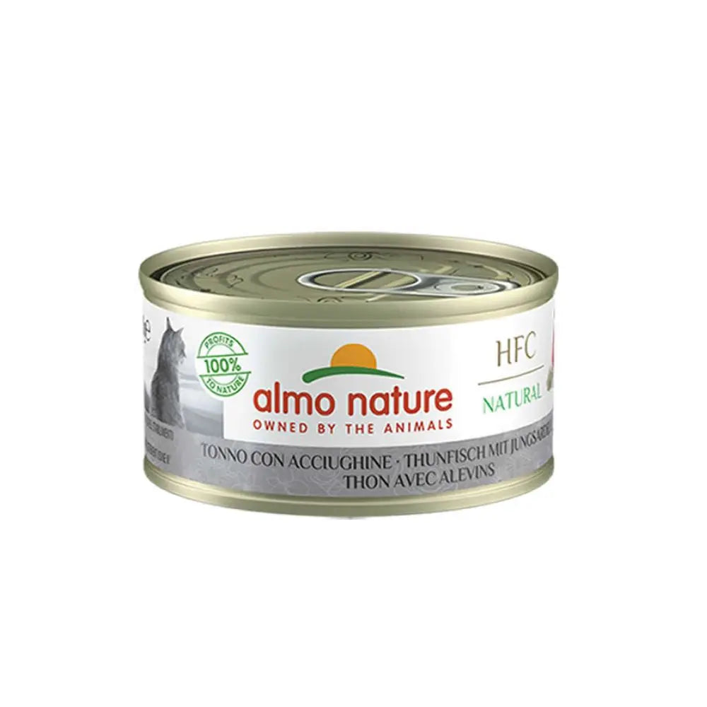 Almo Nature HFC Natural Tonno Acciughine 70g Lattina Gatti AdultiLattina Umido GattiAnimaliapet