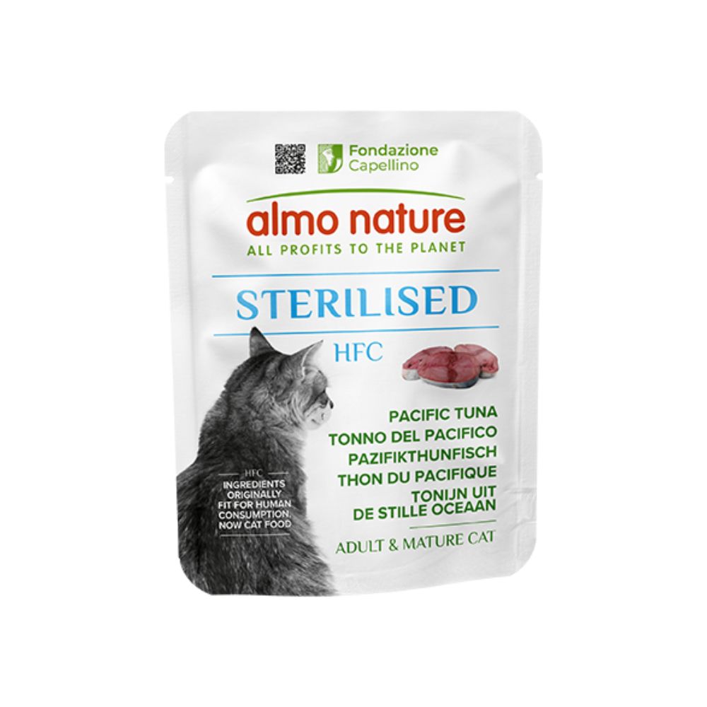 Almo Nature HFC Sterilised Tonno del Pacifico 50g Bustina Gatti Adulti Sterilizzati