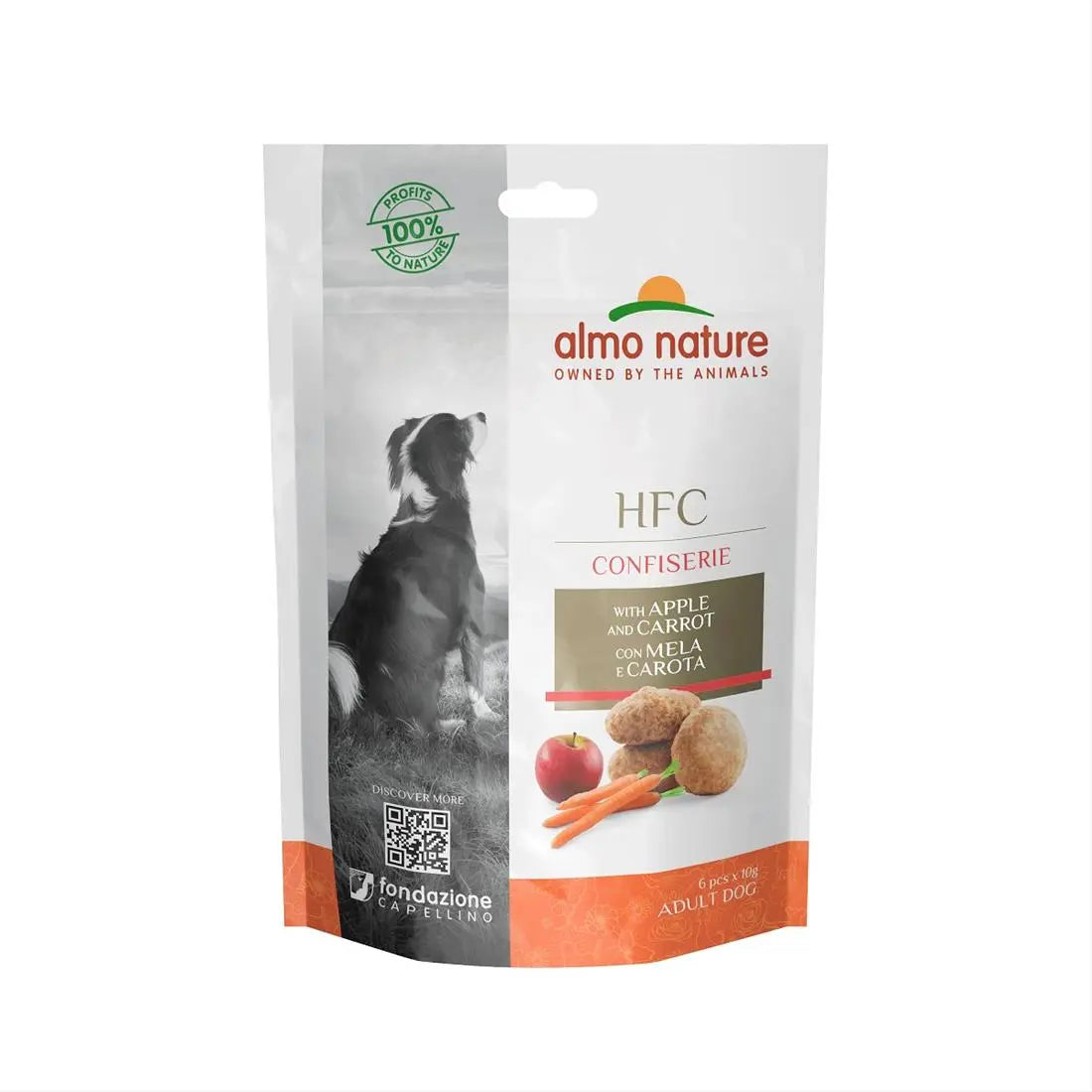 Almo Nature HFC Confiserie Mela e Carota 60g Snack Cani Adulti - Animaliapet