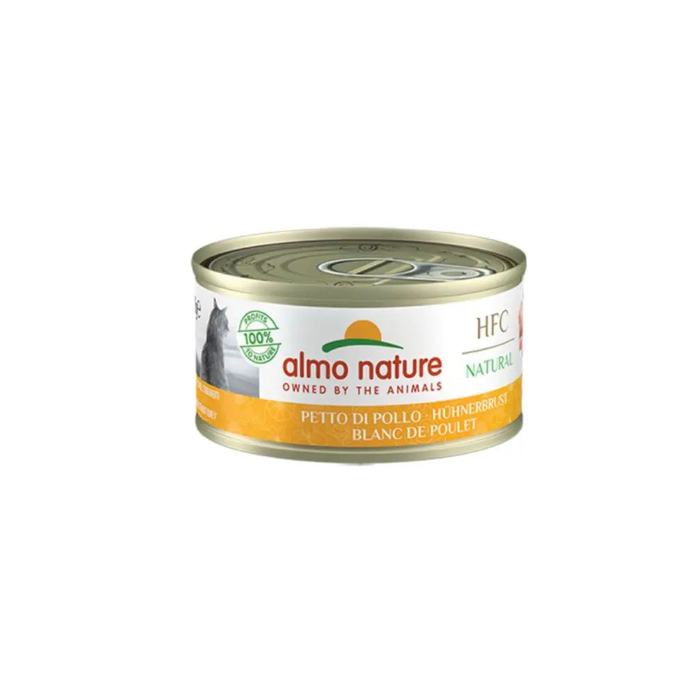 Almo Nature HFC Natural Petto di Pollo 70g Lattina Gatti AdultiLattina Umido GattiAnimaliapet