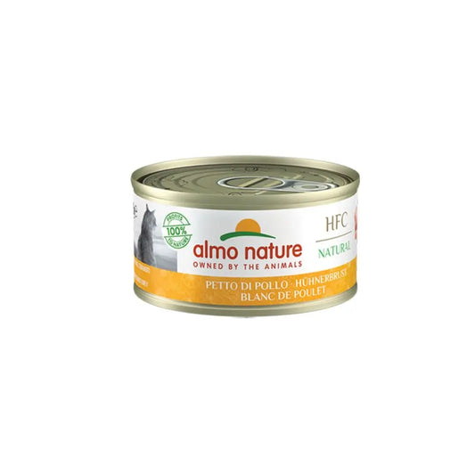 Almo Nature HFC Natural Petto di Pollo 70g Lattina Gatti AdultiLattina Umido GattiAnimaliapet