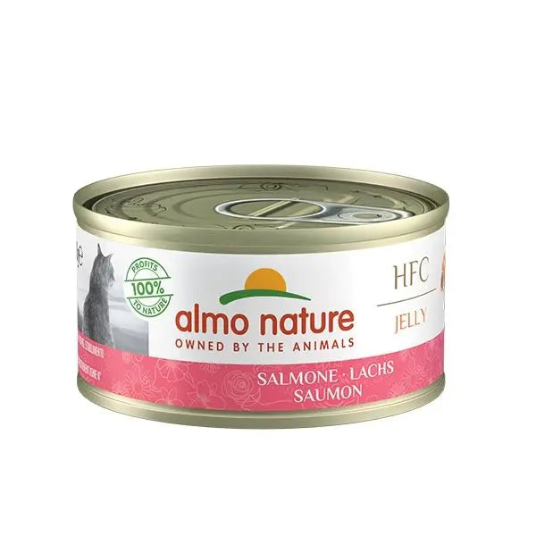 Almo Nature HFC Jelly Salmone Lattina 70g Gatti AdultiLattina Umido GattiAnimaliapet