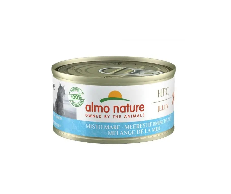 Almo Nature HFC Jelly Misto Mare 70g Lattina Gatti AdultiLattina Umido GattiAnimaliapet