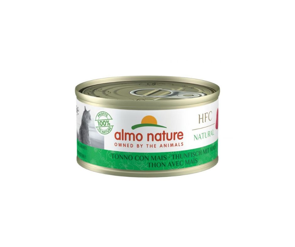 Almo Nature HFC Natural Tonno e Mais 70g Lattina Gatti Adulti - Animaliapet