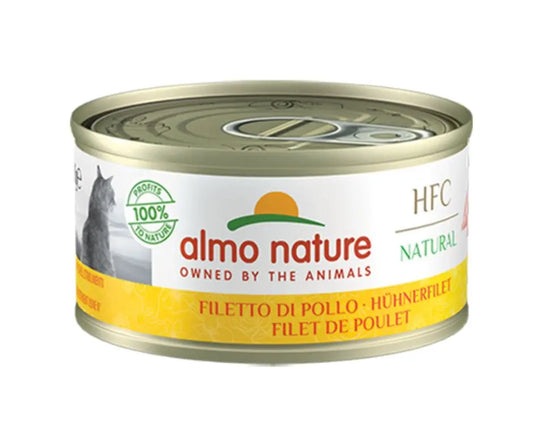 Almo Nature HFC Natural Filetto di Pollo 70g Lattina Gatti AdultiLattina Umido GattiAnimaliapet