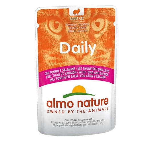 Almo Nature Daily Tonno e Salmone 70g Bustina Gatti Adulti