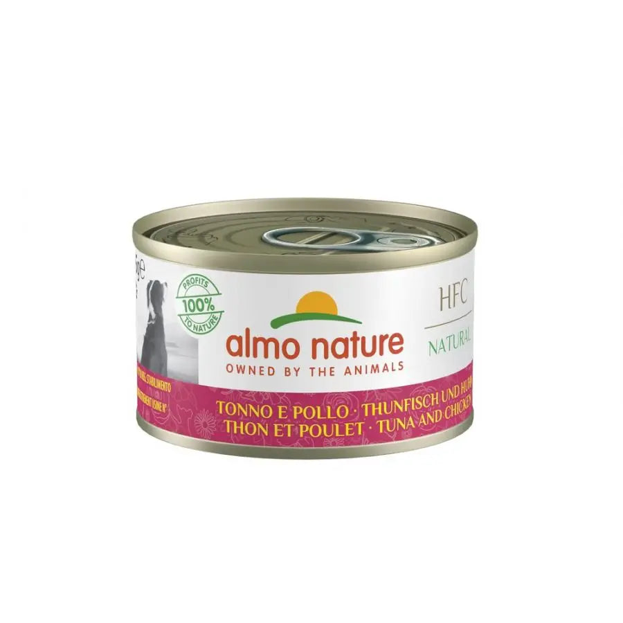 Almo Nature HFC Natural Tonno e Pollo Lattina da 95g Cani AdultiLattina Umido CaniAnimaliapet