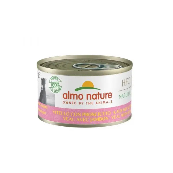 Almo Nature HFC Natural Vitello Con Prosciutto 95g Lattina Cani Adulti - Animaliapet