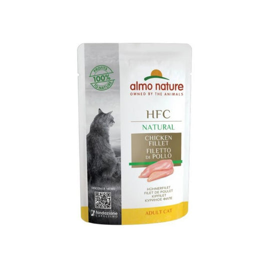 Almo Nature HFC Filetto Di Pollo Natural 55g Bustina Gatti Adulti