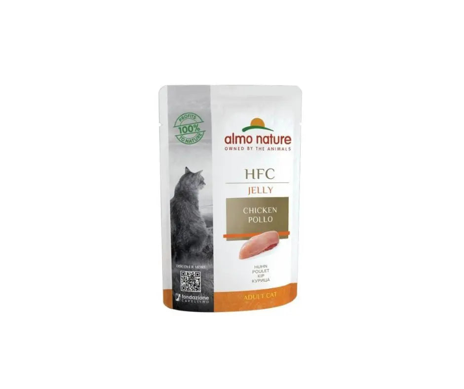 Almo Nature HFC Pollo Jelly Bustina 55g Gatti AdultiBustina Umido GattiAnimaliapet