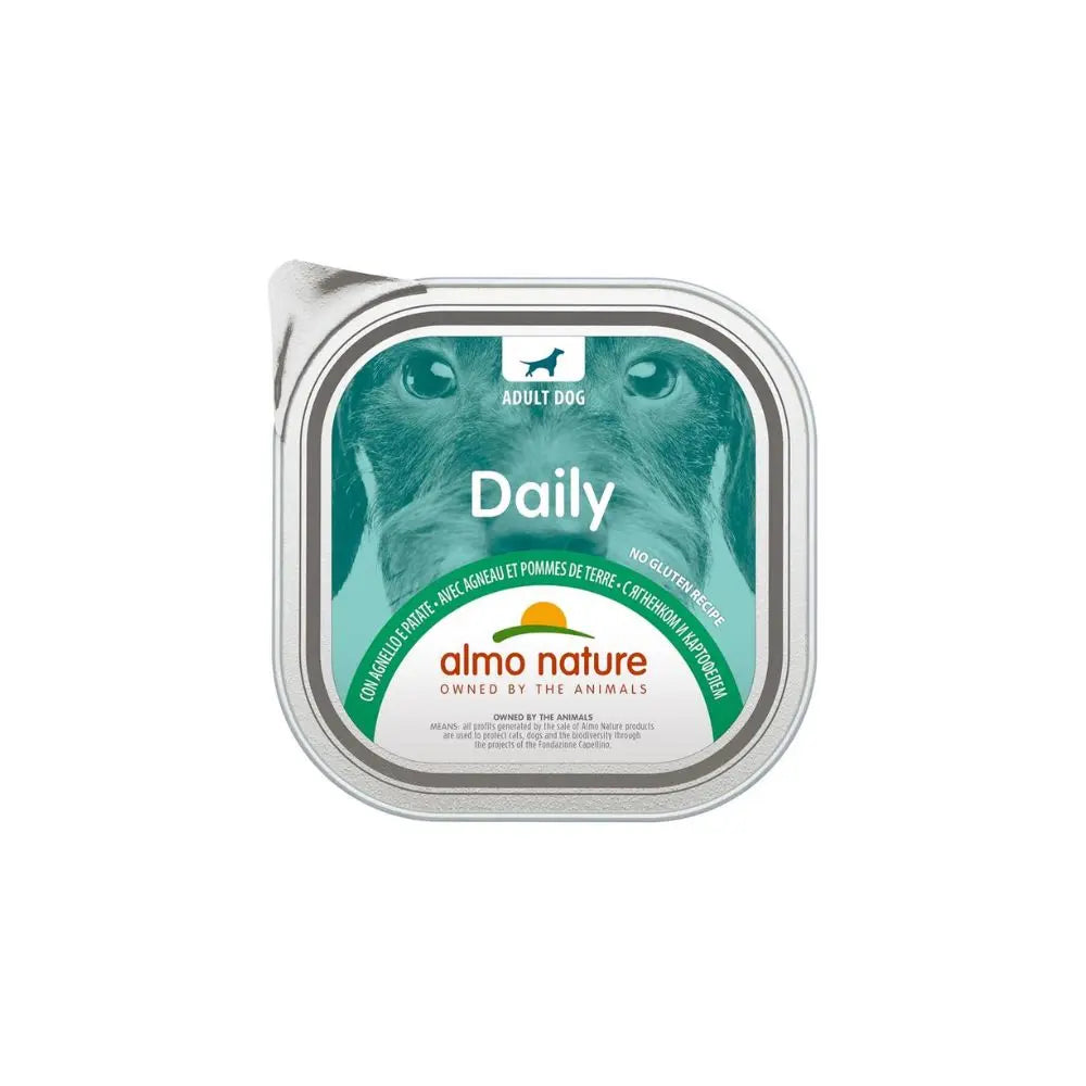 Almo Nature Daily Agnello e Patate 100g Vaschetta Cani AdultiVaschetta Umido CaniAnimaliapet