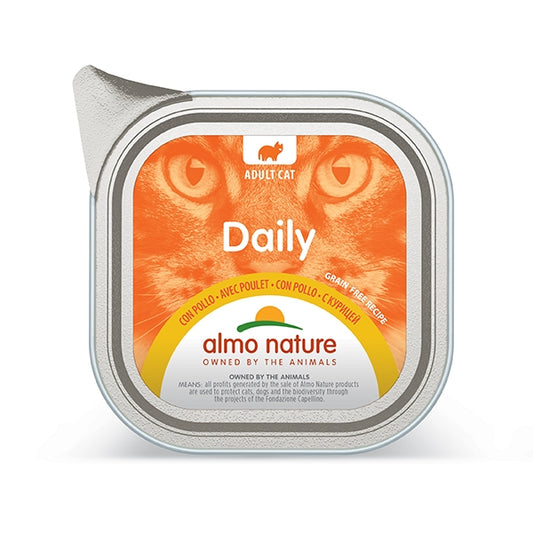 Almo Nature Daily Pollo 100g Vaschetta Gatti Adulti