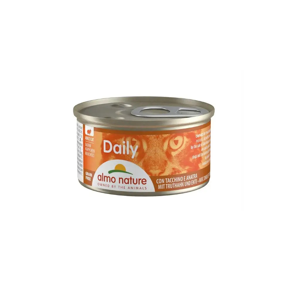 Almo Nature Daily Dadini Con Tacchino e Anatra 85g Lattina Gatti AdultLattina Umido GattiAnimaliapet