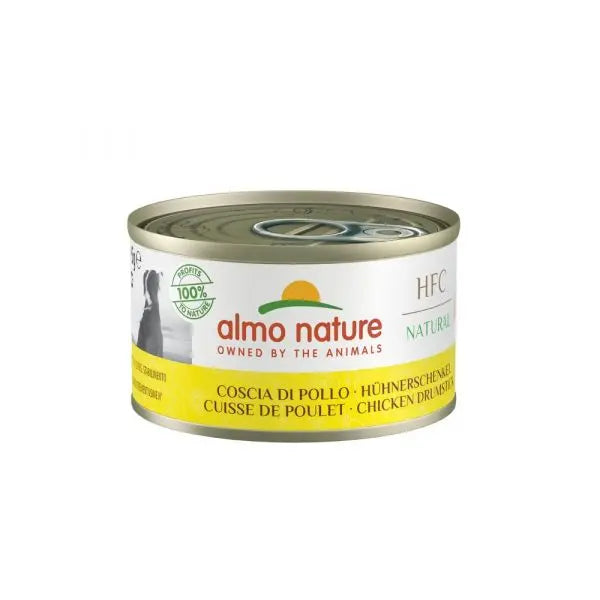 Almo Nature HFC Natural Coscia Di Pollo 95g Lattina Cani AdultiLattina Umido CaniAnimaliapet