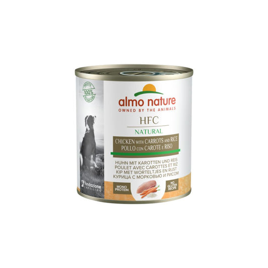 Almo Nature HFC Natural Pollo con Carote e Riso 280g Lattina Cani Adulti