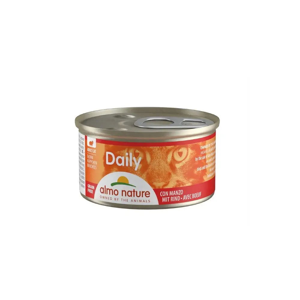 Almo Nature Daily Dadini Con Manzo 85g Lattina Gatti AdultiLattina Umido GattiAnimaliapet