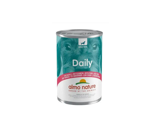 Almo Nature Daily Con Maiale 400g Lattina Cani AdultiLattina Umido CaniAnimaliapet