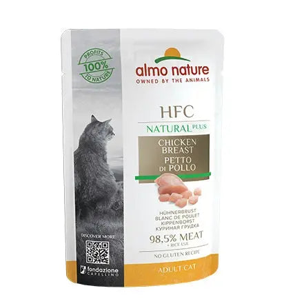 Almo Nature Natural Plus Petto Di Pollo Bustina 55g Gatti AdultiBustina Umido GattiAnimaliapet