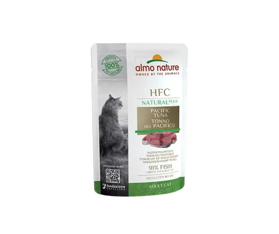 Almo Nature Natural Plus Tonno Del Pacifico Bustina 55g Gatti AdultiBustina Umido GattiAnimaliapet