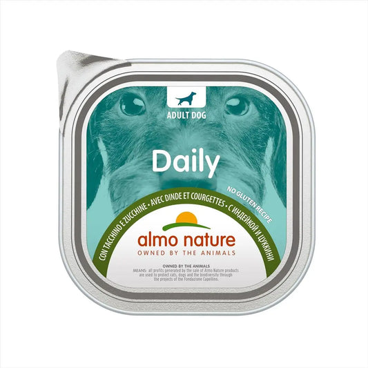 Almo Nature Daily Tacchino e Zucchine 100g Vaschetta Cani AdultiVaschetta Umido CaniAnimaliapet