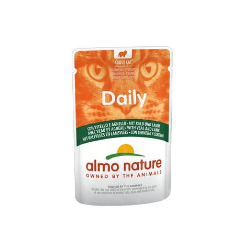 Almo Nature Daily Vitello e Agnello 70g Bustina Gatti Adulti