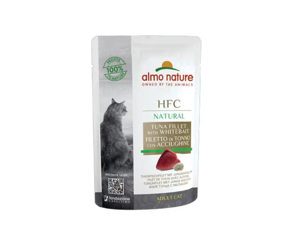 Almo Nature Filetto Di Tonno Con Acciughine Natural Bustina 55g Gatti Bustina Umido GattiAnimaliapet