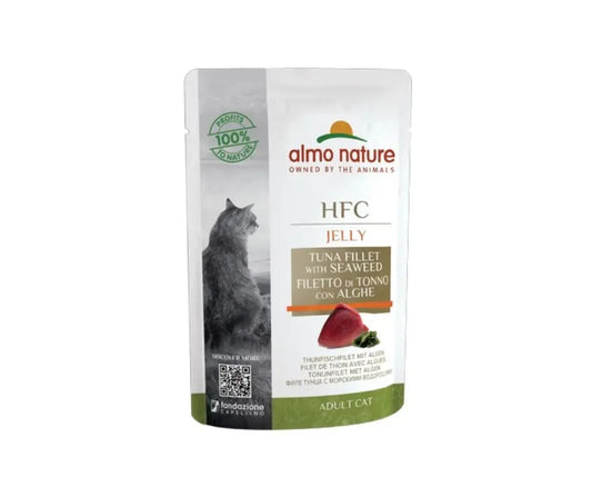 Almo Nature Filetto Di Tonno e Alghe Jelly Bustina 55g Gatti AdultiBustina Umido GattiAnimaliapet