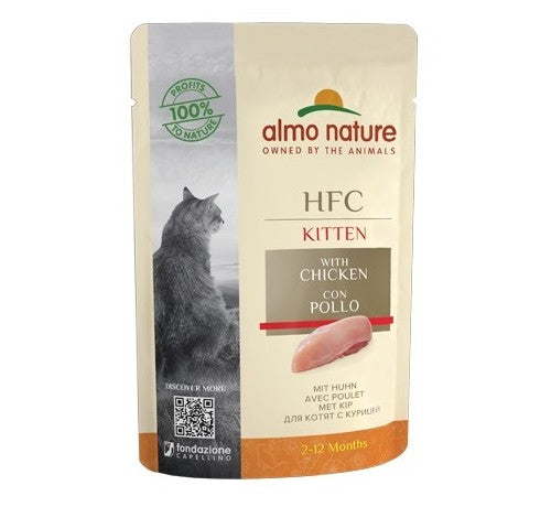 Almo Nature HFC Kitten Pollo 55g Bustina Gattini