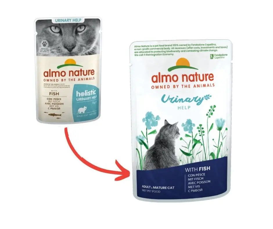 Almo Nature Holistic Urinary Helpl con Pesce 70g Bustina Gatti Adulti - Animaliapet