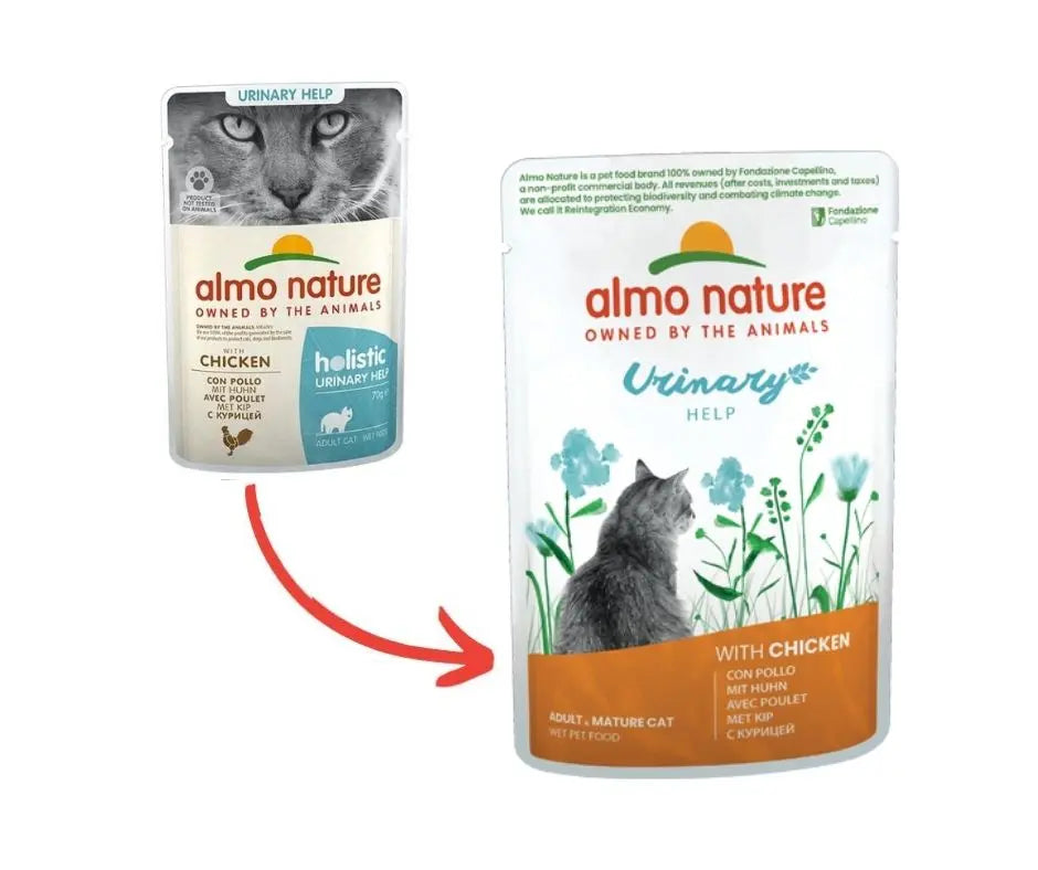 Almo Nature Holistic Urinary Helpl con Pollo 70g Bustina Gatti Adulti - Animaliapet