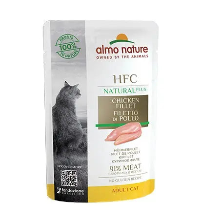 Almo Nature Natural Plus Filetto Di Pollo Bustina 55g Gatti AdultiBustina Umido GattiAnimaliapet