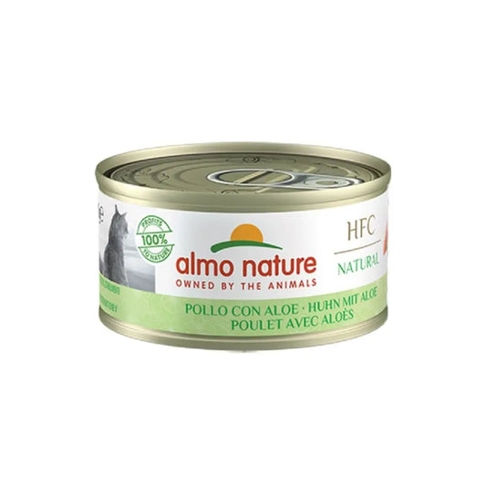 Almo Nature HFC Natural Pollo Con Aloe 70g Lattina Gatti AdultiLattina Umido GattiAnimaliapet