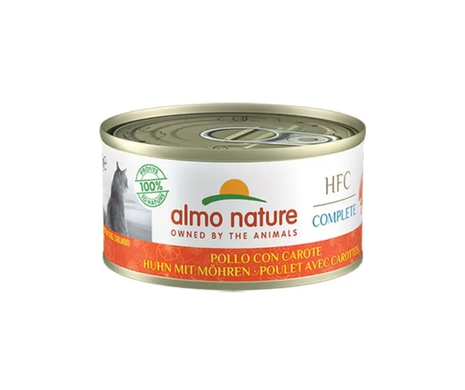 Almo Nature HFC Complete Pollo Con Carote 70g Lattina Gatti AdultiLattina Umido GattiAnimaliapet