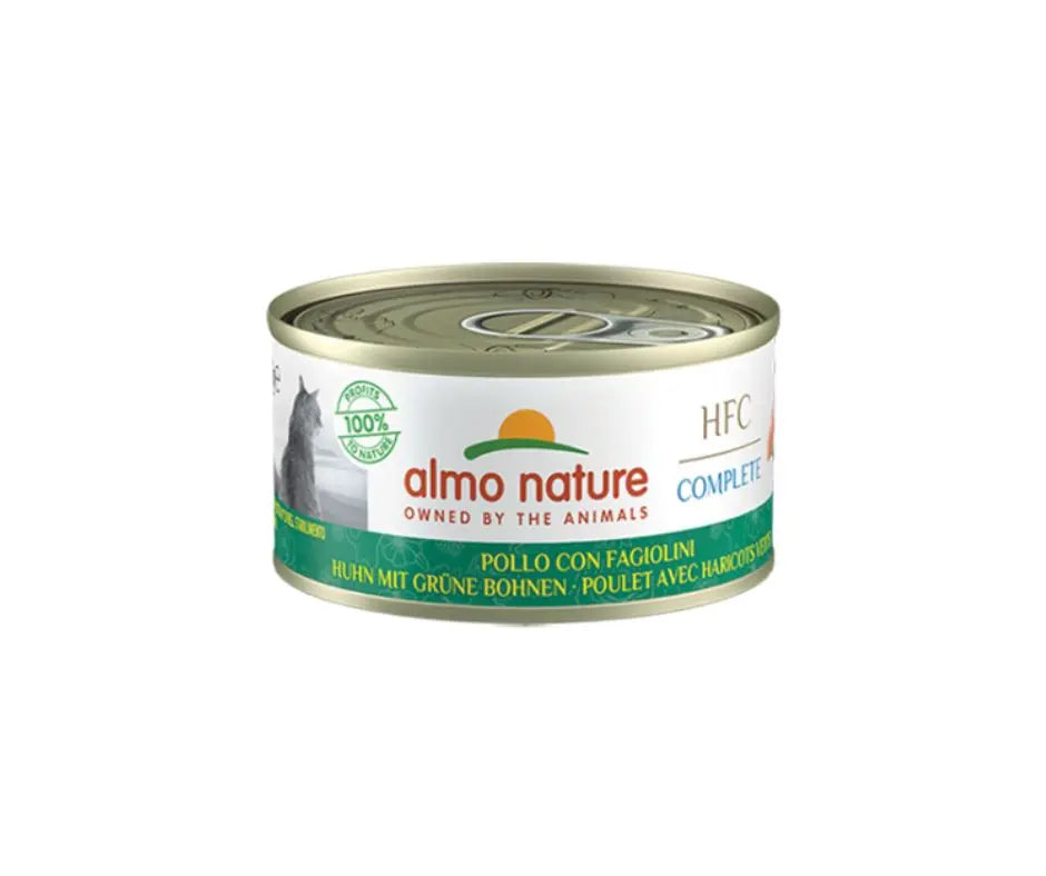 Almo Nature HFC Complete Pollo Con Fagiolini 70g Lattina Gatti AdultiLattina Umido GattiAnimaliapet