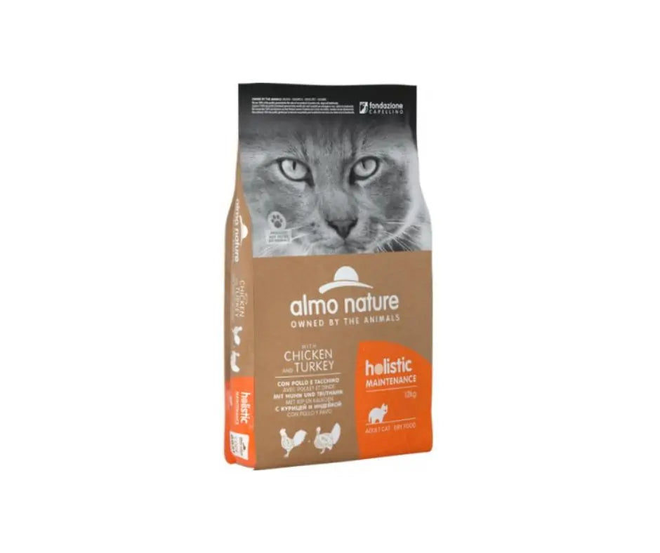 Almo Nature Holistic Maintenance Pollo e Tacchino 12kg Crocchette GattCrocchette GattiAnimaliapet