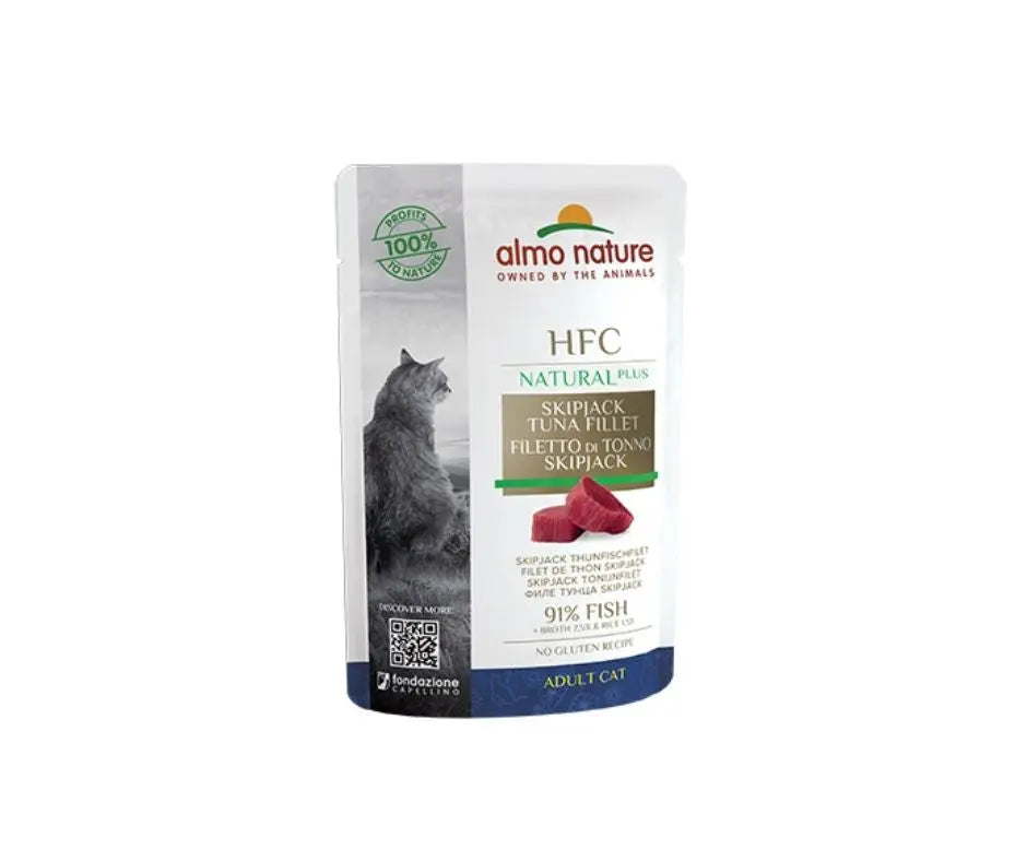 Almo Nature HFC Natural Plus Tonno Skipjack Bustina 55g Gatti Adulti - Animaliapet