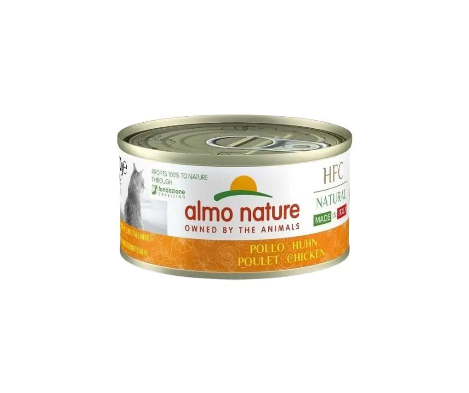 Almo Nature HFC Natural Pollo Made in Italy Lattina 70g Gatti - Animaliapet