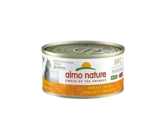 Almo Nature HFC Natural Pollo Made in Italy Lattina 70g Gatti - Animaliapet