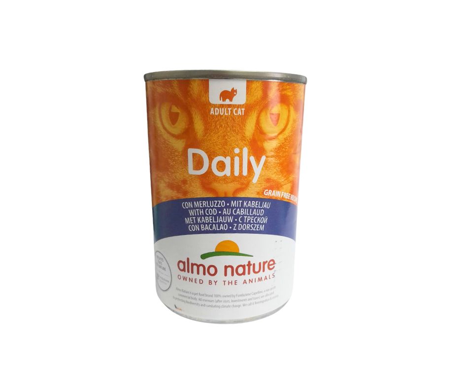 Almo Nature Daily Merluzzo 400g Lattina Gatti Adulti - Animaliapet