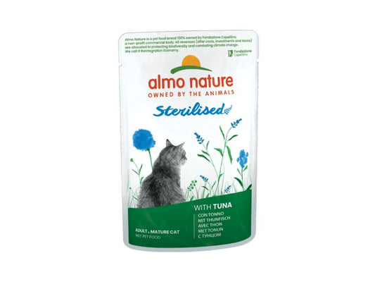 Almo Nature Holistic Sterilised con Tonno 70g Bustina Gatti Adulti - Animaliapet