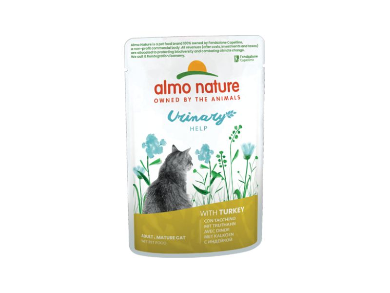 Almo Nature Holistic Urinary Help con Tacchino 70g Bustina Gatti Adulti - Animaliapet