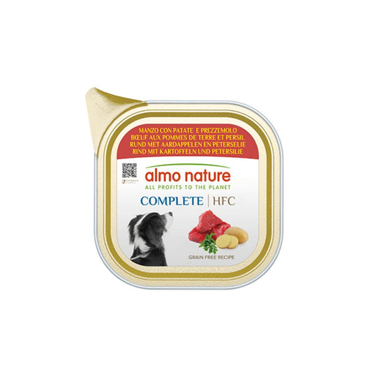 Almo Nature HFC Complete Manzo con Patate e Prezzemolo 150g Vaschetta Cani Adulti - Animaliapet