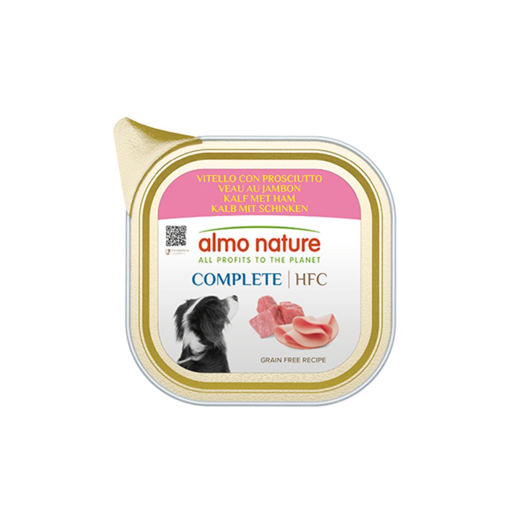 Almo Nature HFC Complete Vitello con Prosciutto 150g Vaschetta Cani Adulti - Animaliapet