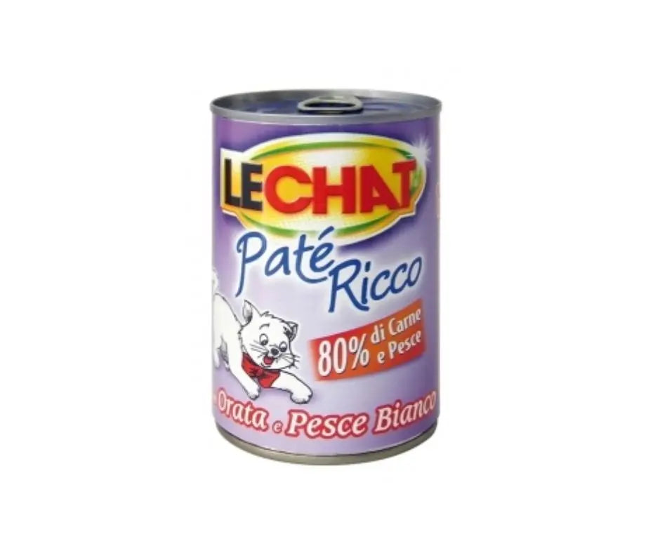 Monge LeChat Paté Ricco con Orata e Pesce Bianco Lattina 400g Gatti - Animaliapet