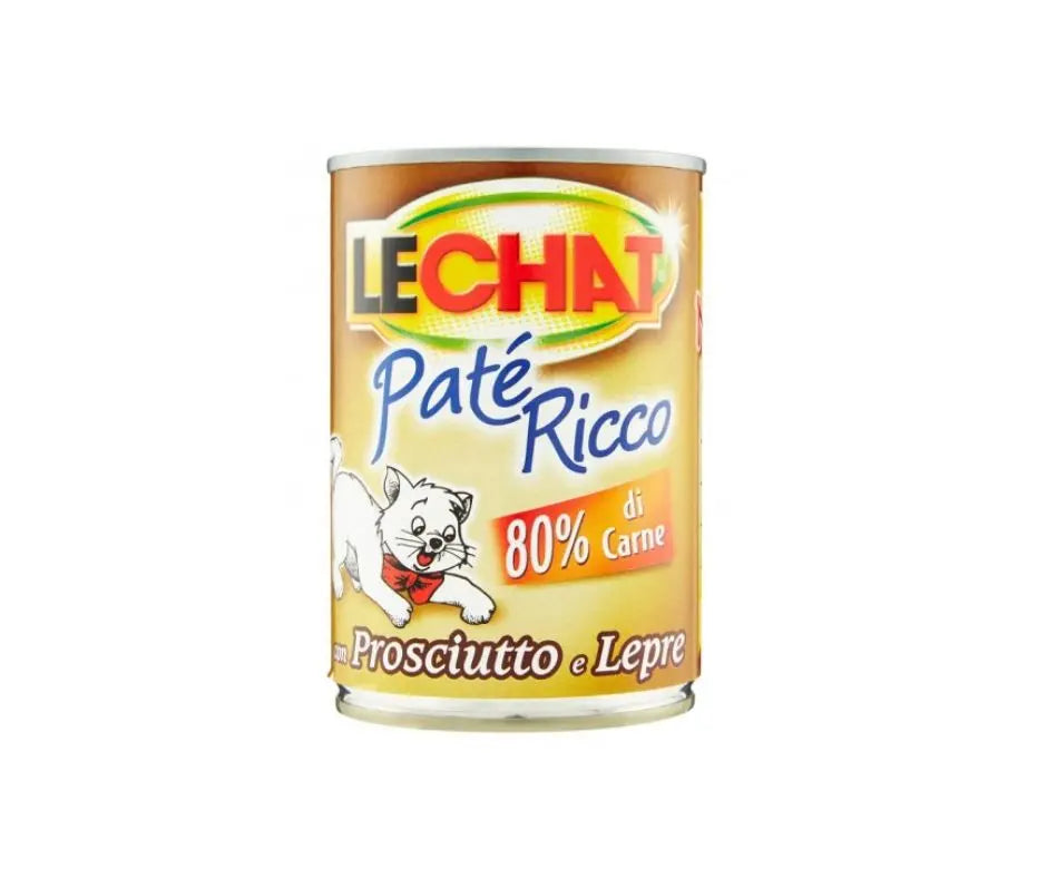 Monge LeChat Paté Ricco con Prosciutto e Lepre Lattina 400g Gatti - Animaliapet