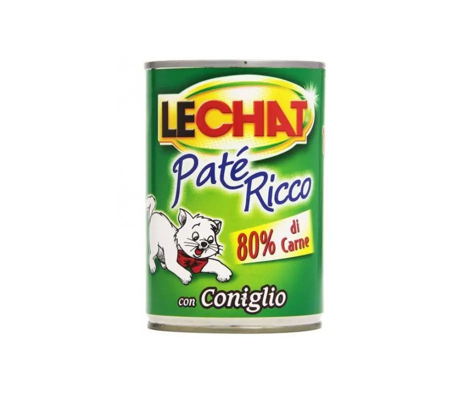 Monge LeChat Paté Ricco con Coniglio Lattina 400g Gatti - Animaliapet